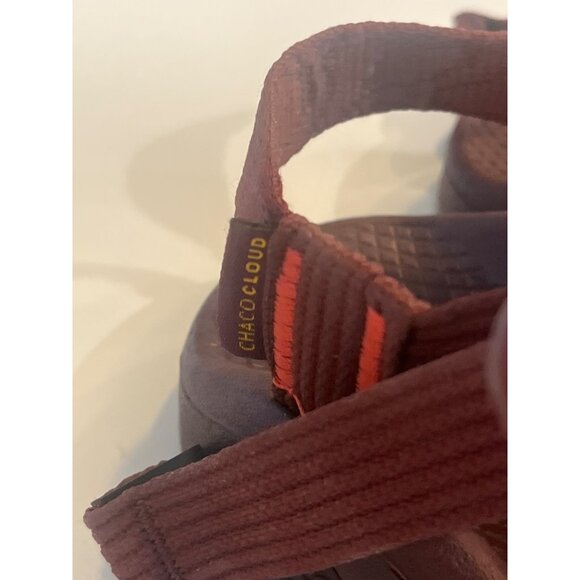 Chaco Womens Z/Cloud Sandals Adjustable Red Straps Size 6 NWOT - Picture 5 of 7